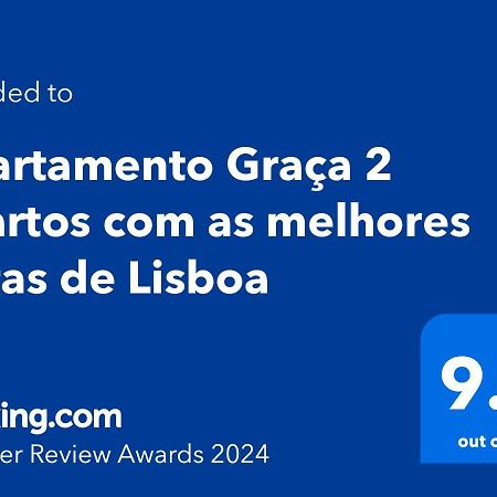 Apartamento Graça 2 quartos com as melhores vistas de Lisboa Exterior foto